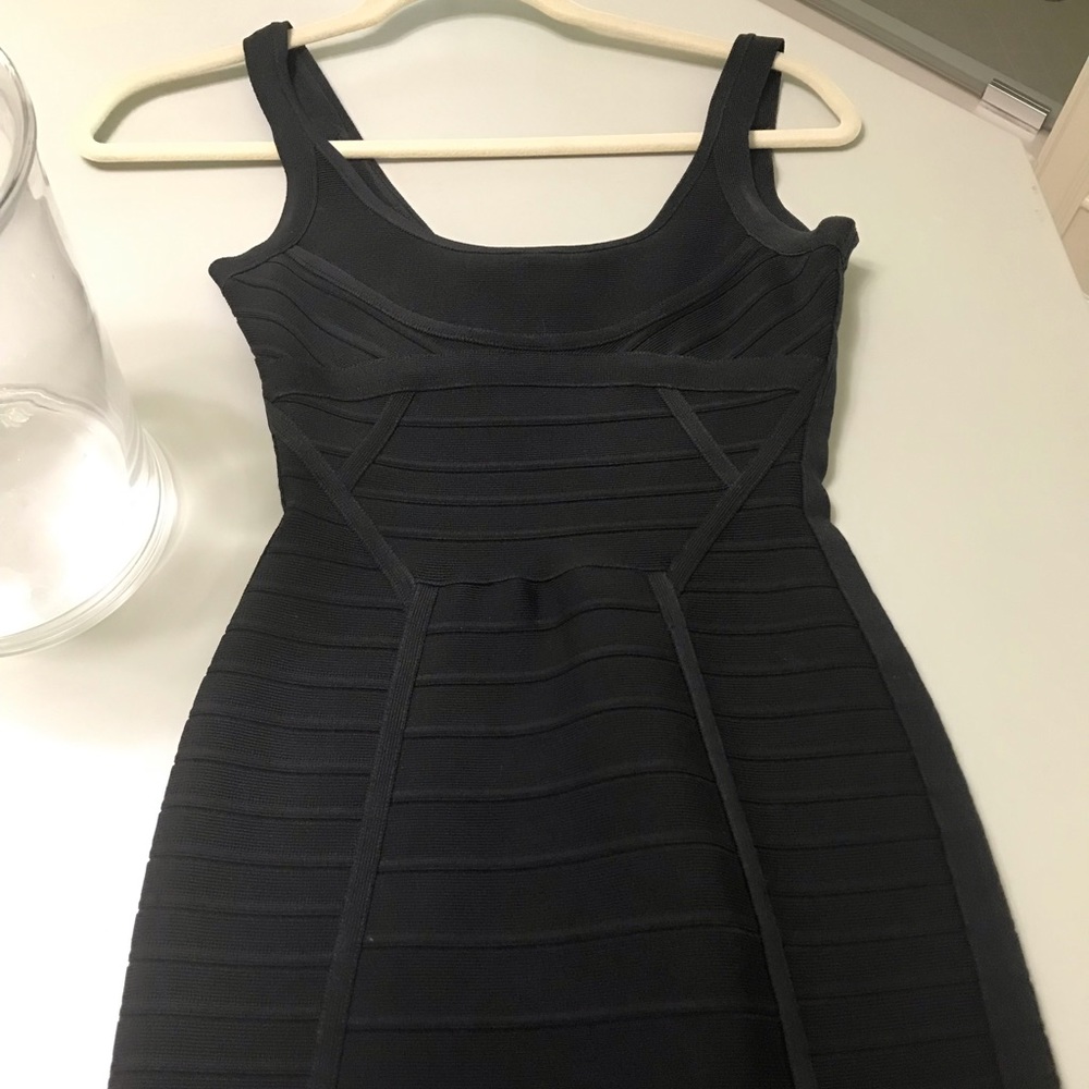 Herve Leger dress. Worn once! Black XS